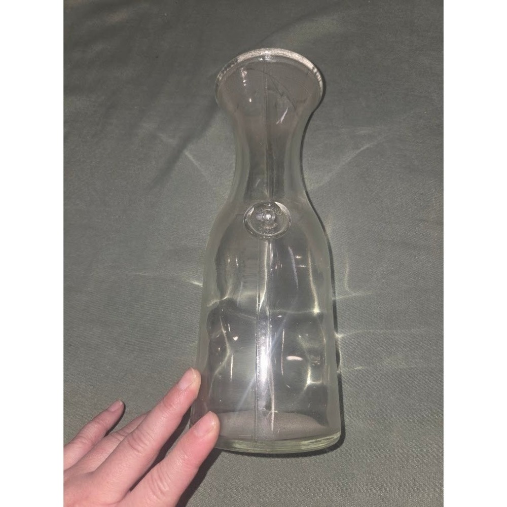 Vintage Bormioli Rocco Misura Clear Glass Wine Carafe Decanter 0.5L Italy